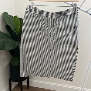 J Crew The Pencil seersucker skirt